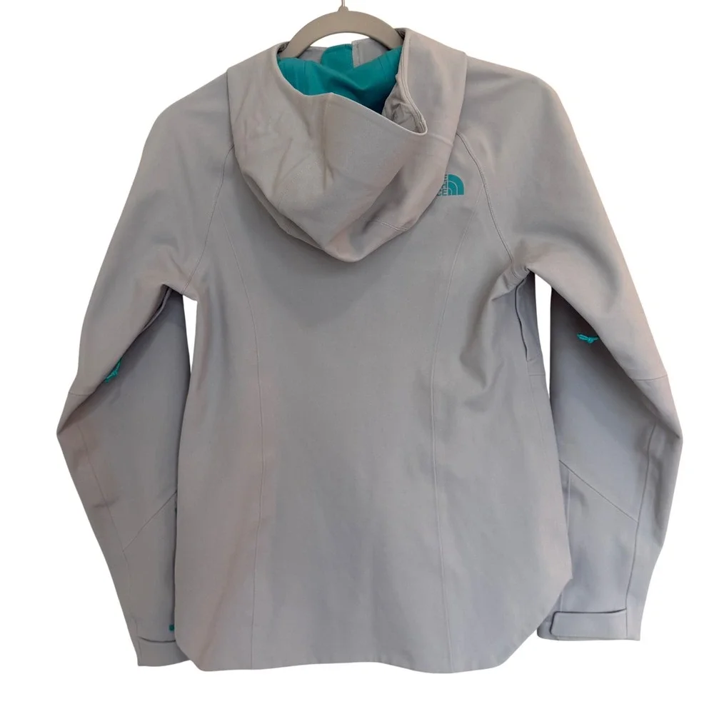 The North Face Women's Apex Flex Gore Tex Full Zip Jacket XS Gray/Teal NEW! - Picture 3 of 8